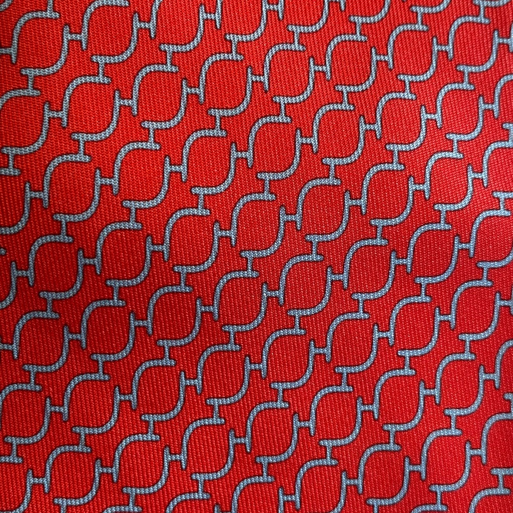 *SOLD* Hermes Red and Blue Tie